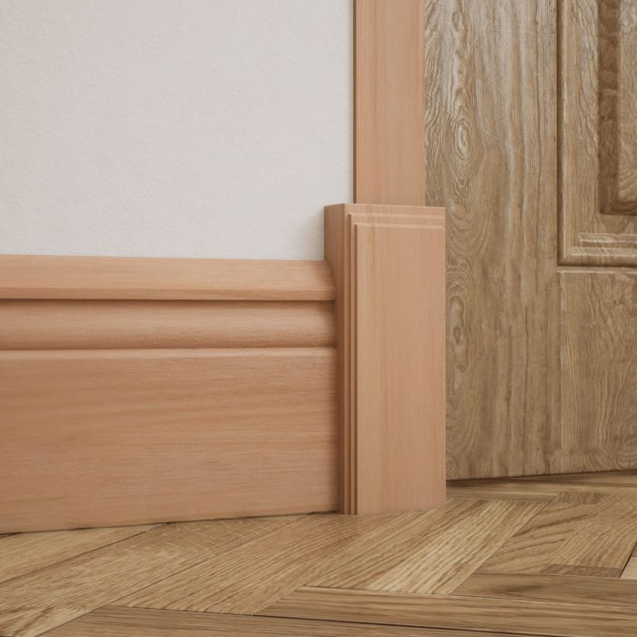 Ekena Millwork 2 1/2"W x 6 1/2"H x 1 1/8"P Americraft Solid Hardwood Stain Grade Smooth Plinth Block with Decorative Edge - Image 48