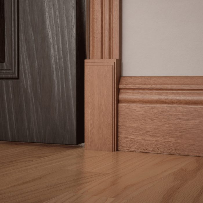 Ekena Millwork 2 1/2"W x 6 1/2"H x 1 1/8"P Americraft Solid Hardwood Stain Grade Smooth Plinth Block with Decorative Edge - Image 59