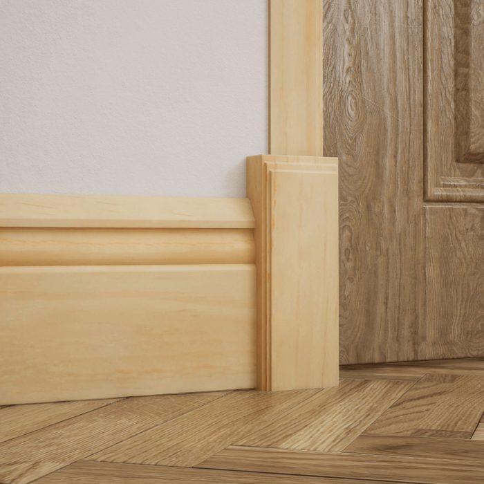 Ekena Millwork 2 1/2"W x 6 1/2"H x 1 1/8"P Americraft Solid Hardwood Stain Grade Smooth Plinth Block with Decorative Edge - Image 67
