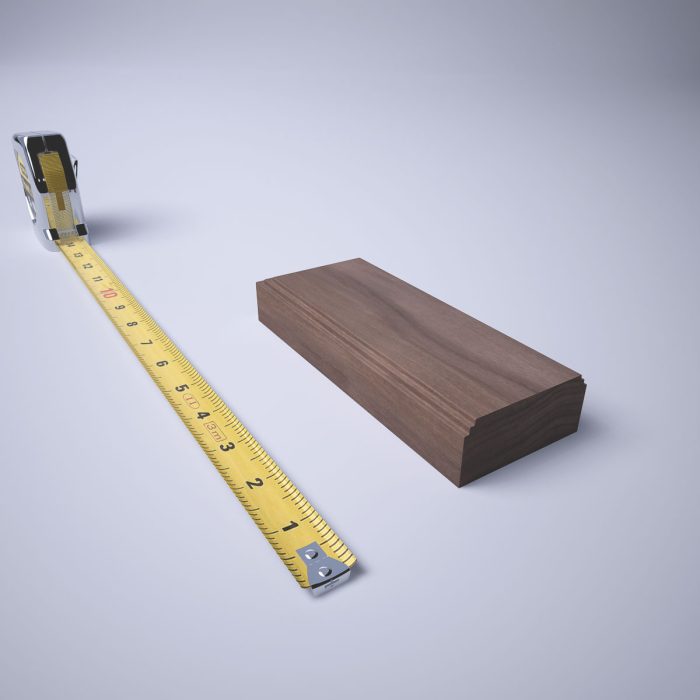 Ekena Millwork 2 1/2"W x 6 1/2"H x 1 1/8"P Americraft Solid Hardwood Stain Grade Smooth Plinth Block with Decorative Edge - Image 76