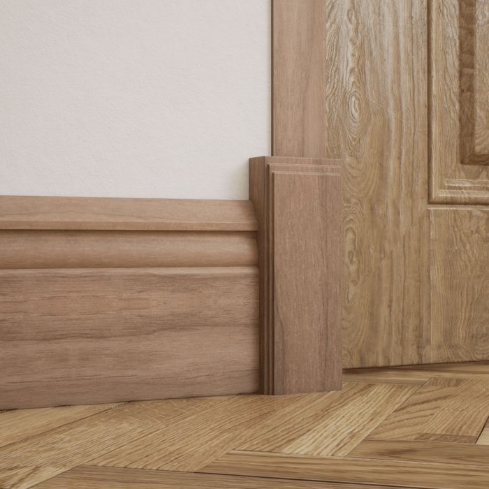 Ekena Millwork 2 1/2"W x 6 1/2"H x 1 1/8"P Americraft Solid Hardwood Stain Grade Smooth Plinth Block with Decorative Edge - Image 77
