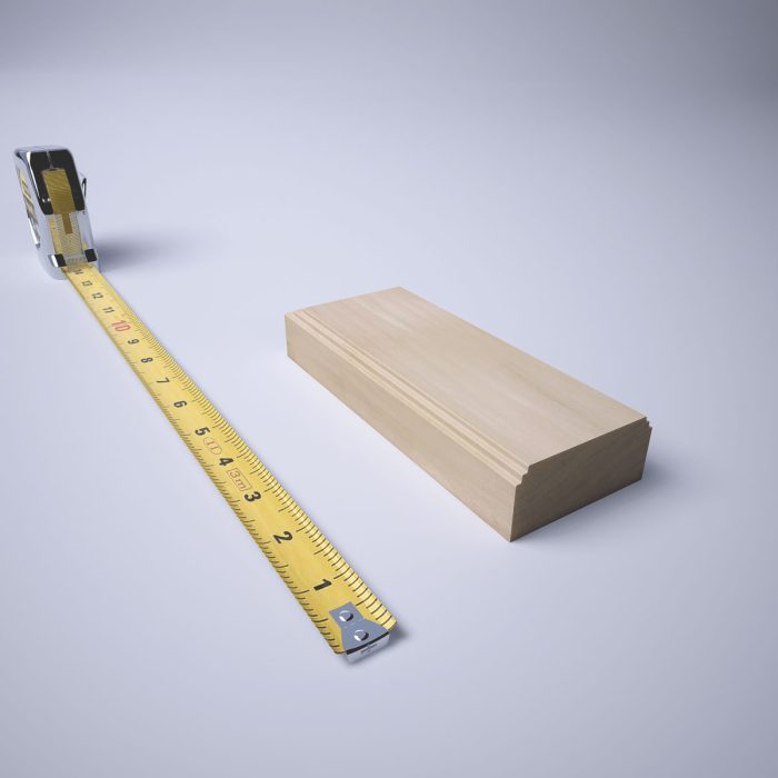 Ekena Millwork 2 1/2"W x 6 1/2"H x 1 1/8"P Americraft Solid Hardwood Stain Grade Smooth Plinth Block with Decorative Edge - Image 83