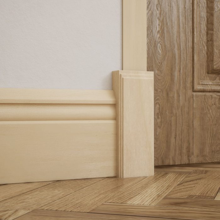Ekena Millwork 2 1/2"W x 6 1/2"H x 1 1/8"P Americraft Solid Hardwood Stain Grade Smooth Plinth Block with Decorative Edge - Image 84