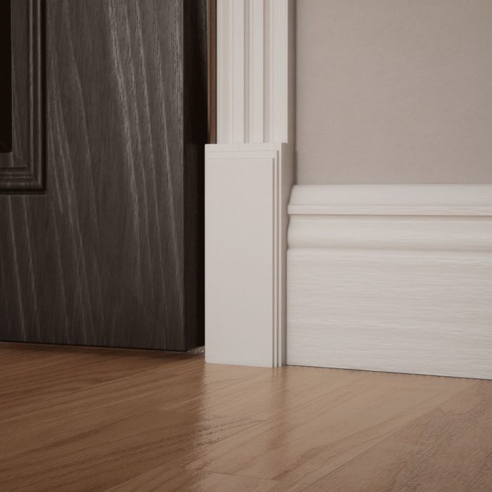 Ekena Millwork 2 1/2"W x 6 1/2"H x 1 1/8"P Americraft Solid Hardwood Stain Grade Smooth Plinth Block with Decorative Edge - Image 96