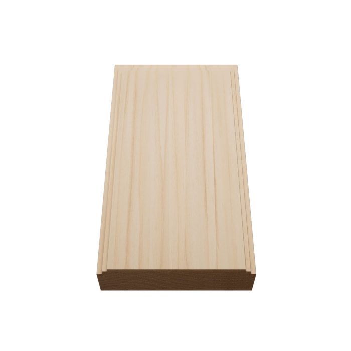 Ekena Millwork 3 1/2"W x 6 1/2"H x 1 1/8"P Americraft Solid Hardwood Stain Grade Smooth Plinth Block with Decorative Edge - Image 6
