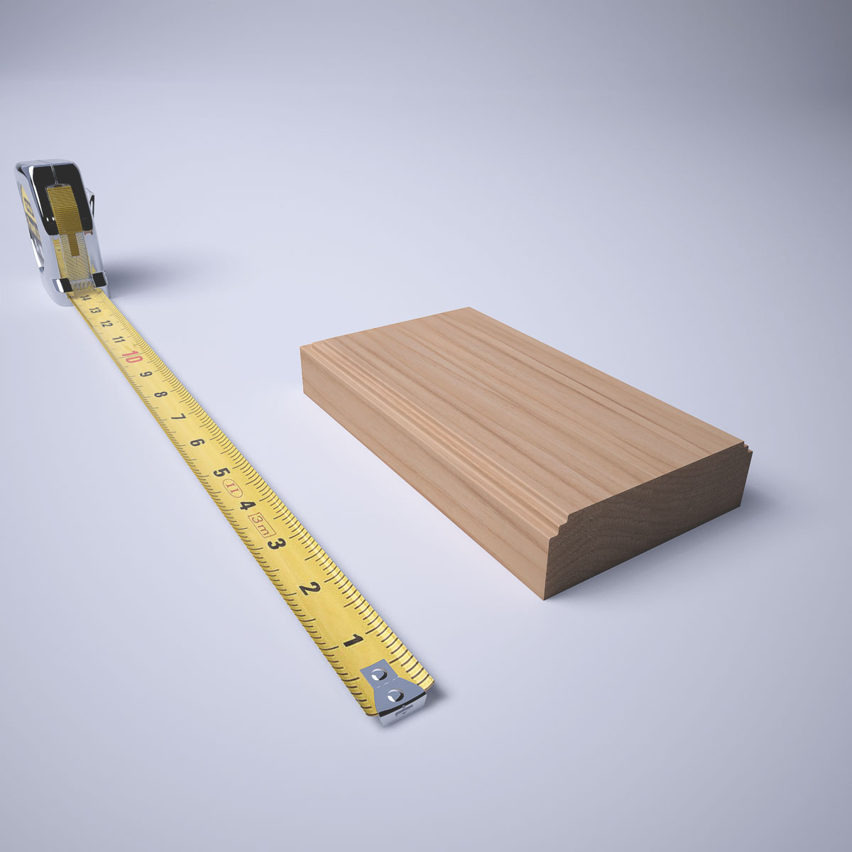 Ekena Millwork 3 1/2"W x 6 1/2"H x 1 1/8"P Americraft Solid Hardwood Stain Grade Smooth Plinth Block with Decorative Edge - Image 7