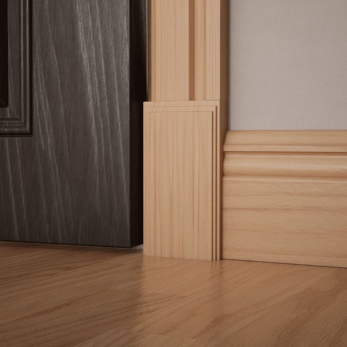 Ekena Millwork 3 1/2"W x 6 1/2"H x 1 1/8"P Americraft Solid Hardwood Stain Grade Smooth Plinth Block with Decorative Edge - Image 10