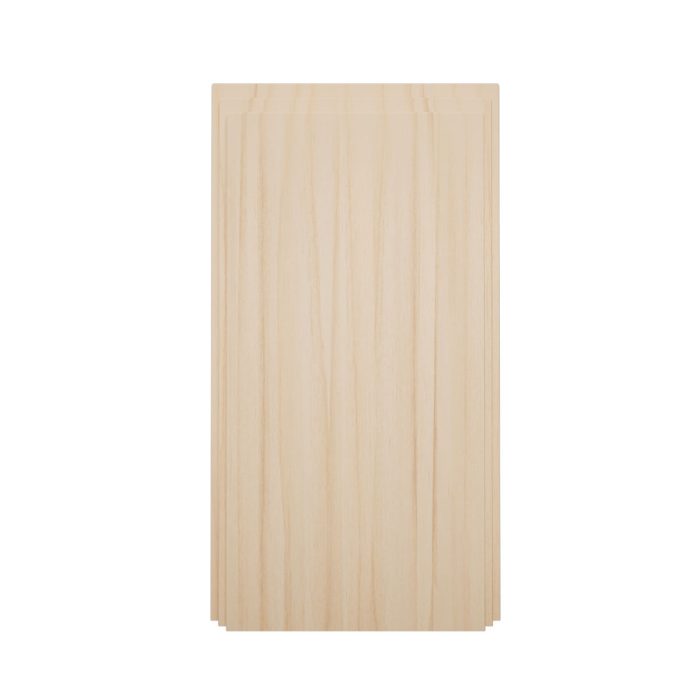 Ekena Millwork 3 1/2"W x 6 1/2"H x 1 1/8"P Americraft Solid Hardwood Stain Grade Smooth Plinth Block with Decorative Edge - Image 2