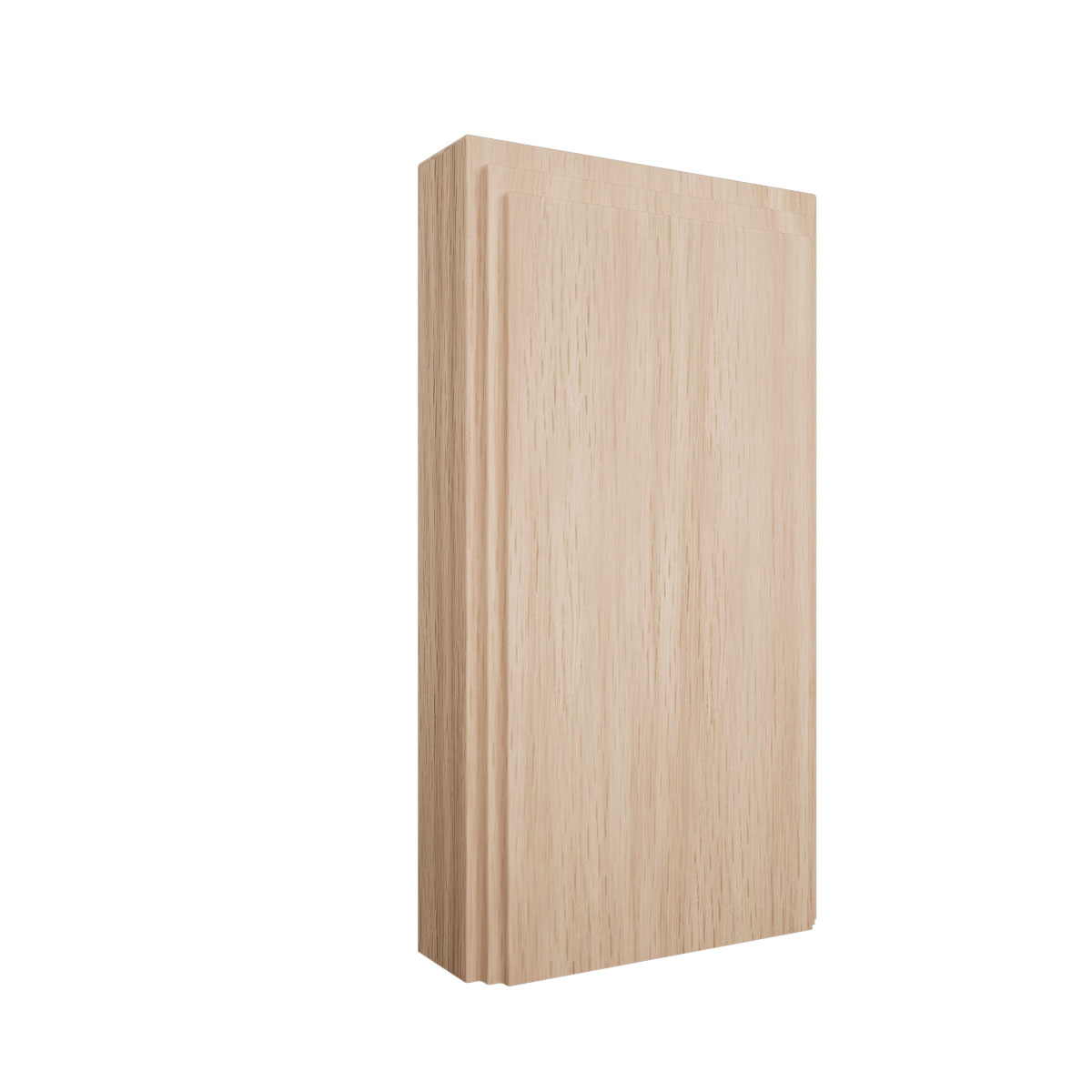 Ekena Millwork 3 1/2"W x 6 1/2"H x 1 1/8"P Americraft Solid Hardwood Stain Grade Smooth Plinth Block with Decorative Edge - Image 13