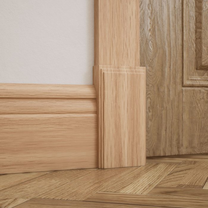 Ekena Millwork 3 1/2"W x 6 1/2"H x 1 1/8"P Americraft Solid Hardwood Stain Grade Smooth Plinth Block with Decorative Edge - Image 18