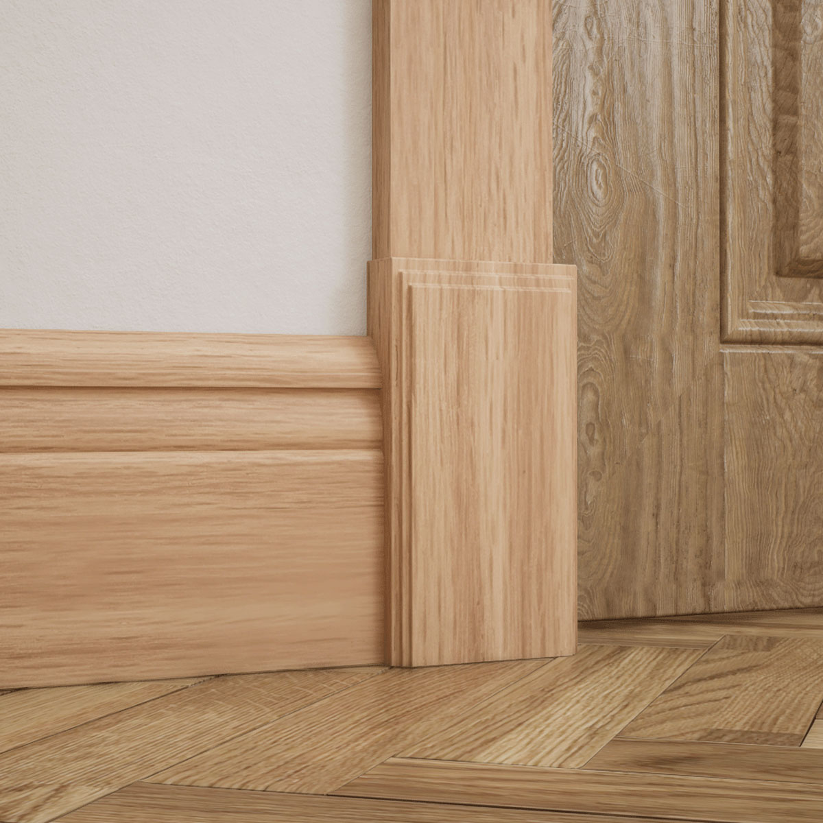Ekena Millwork 3 1/2"W x 6 1/2"H x 1 1/8"P Americraft Solid Hardwood Stain Grade Smooth Plinth Block with Decorative Edge - Image 18