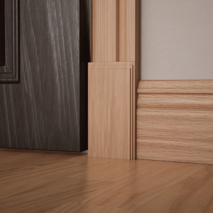 Ekena Millwork 3 1/2"W x 6 1/2"H x 1 1/8"P Americraft Solid Hardwood Stain Grade Smooth Plinth Block with Decorative Edge - Image 20