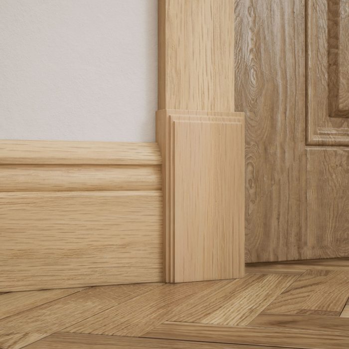 Ekena Millwork 3 1/2"W x 6 1/2"H x 1 1/8"P Americraft Solid Hardwood Stain Grade Smooth Plinth Block with Decorative Edge - Image 28