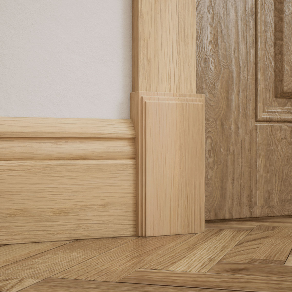 Ekena Millwork 3 1/2"W x 6 1/2"H x 1 1/8"P Americraft Solid Hardwood Stain Grade Smooth Plinth Block with Decorative Edge - Image 28