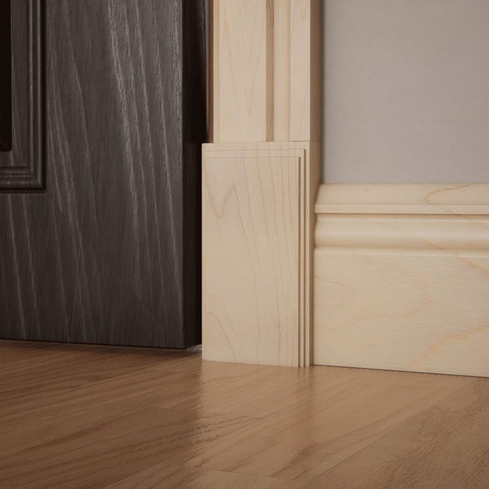 Ekena Millwork 3 1/2"W x 6 1/2"H x 1 1/8"P Americraft Solid Hardwood Stain Grade Smooth Plinth Block with Decorative Edge - Image 40