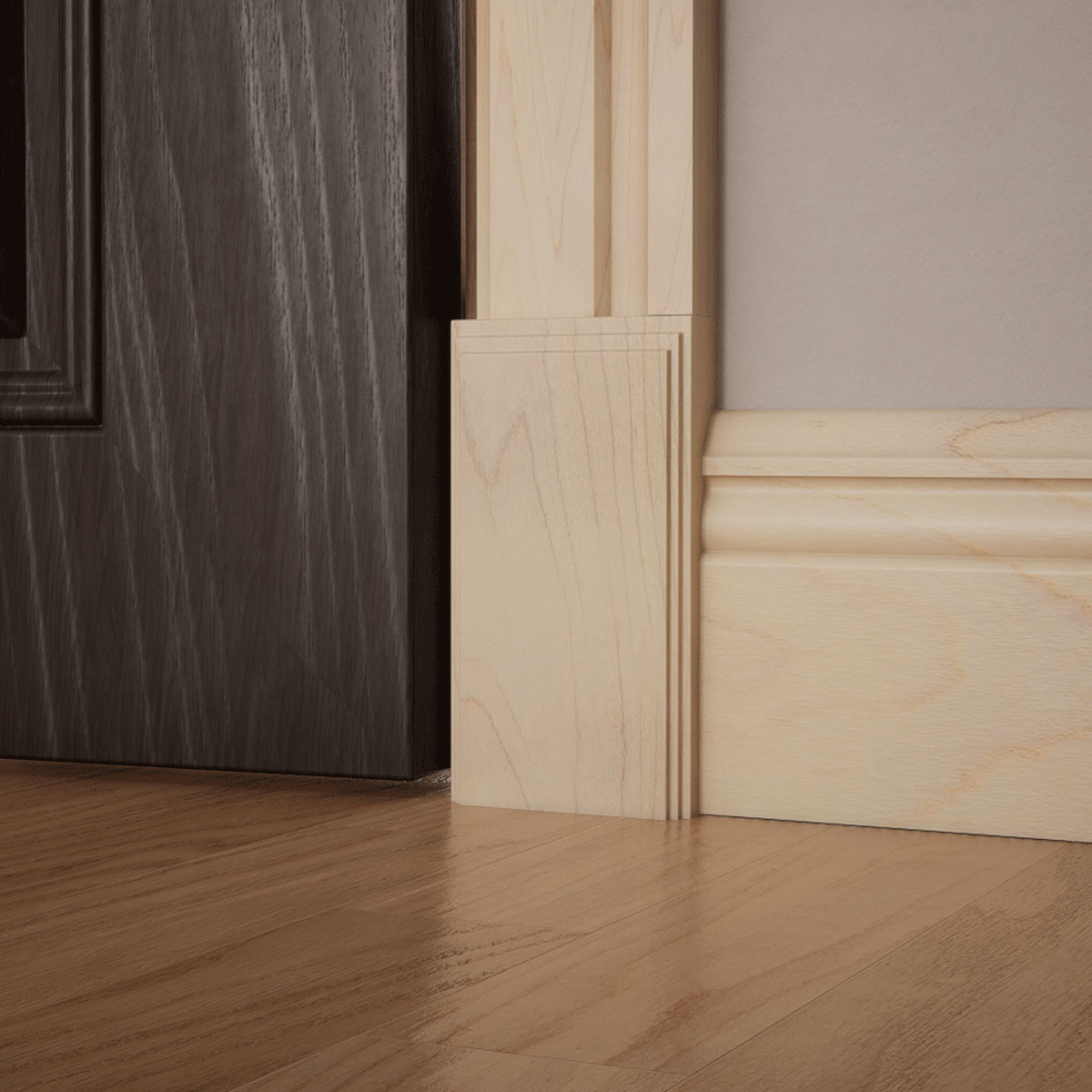 Ekena Millwork 3 1/2"W x 6 1/2"H x 1 1/8"P Americraft Solid Hardwood Stain Grade Smooth Plinth Block with Decorative Edge - Image 40