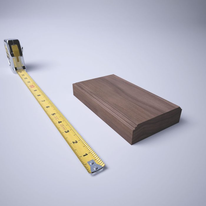 Ekena Millwork 3 1/2"W x 6 1/2"H x 1 1/8"P Americraft Solid Hardwood Stain Grade Smooth Plinth Block with Decorative Edge - Image 77