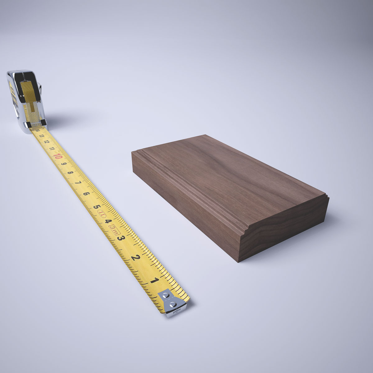 Ekena Millwork 3 1/2"W x 6 1/2"H x 1 1/8"P Americraft Solid Hardwood Stain Grade Smooth Plinth Block with Decorative Edge - Image 77