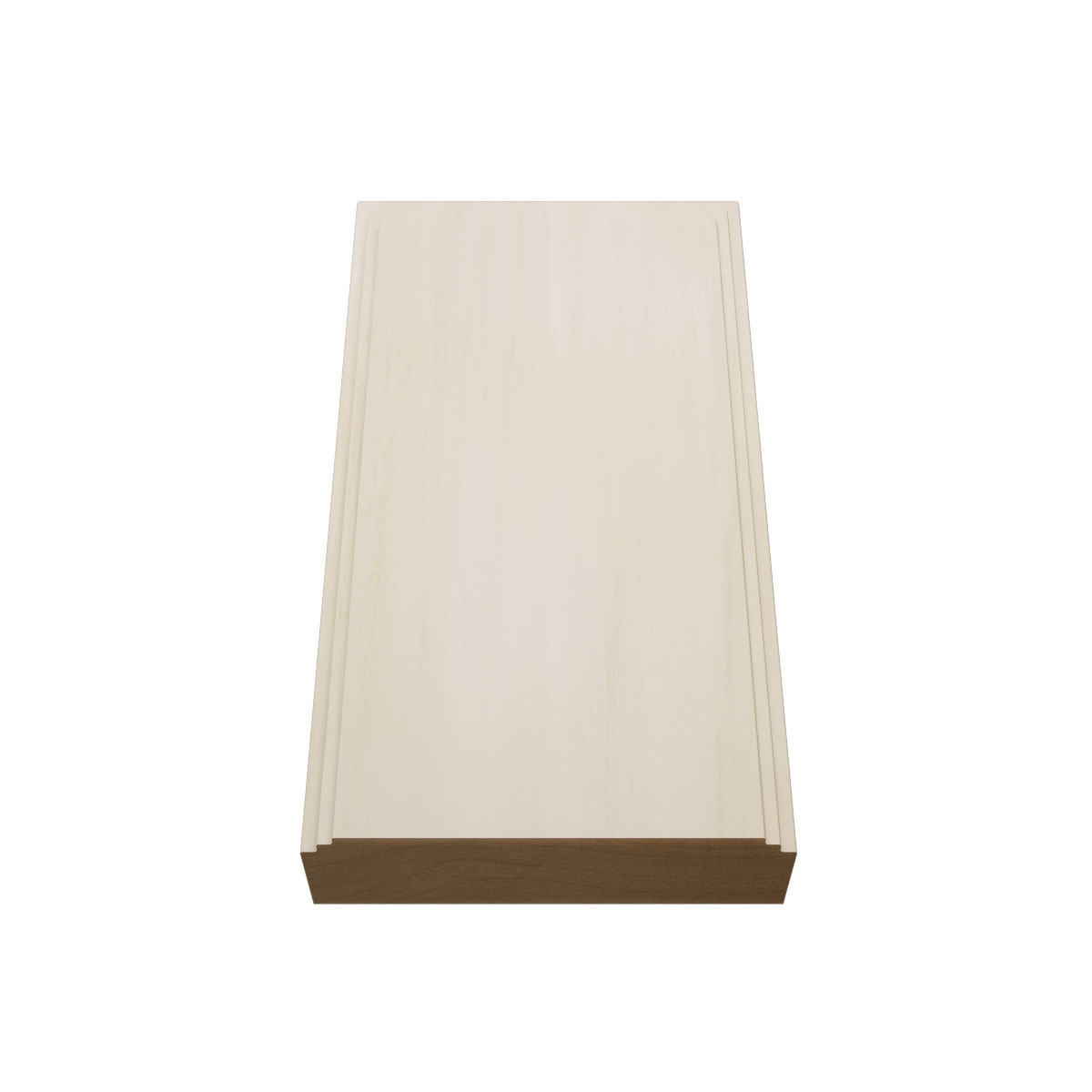 Ekena Millwork 3 1/2"W x 6 1/2"H x 1 1/8"P Americraft Solid Hardwood Stain Grade Smooth Plinth Block with Decorative Edge - Image 86