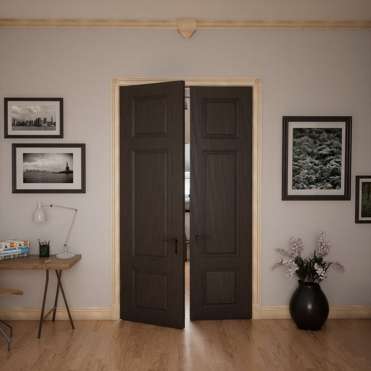 Ekena Millwork 3 1/2"W x 6 1/2"H x 1 1/8"P Americraft Solid Hardwood Stain Grade Smooth Plinth Block with Decorative Edge - Image 89