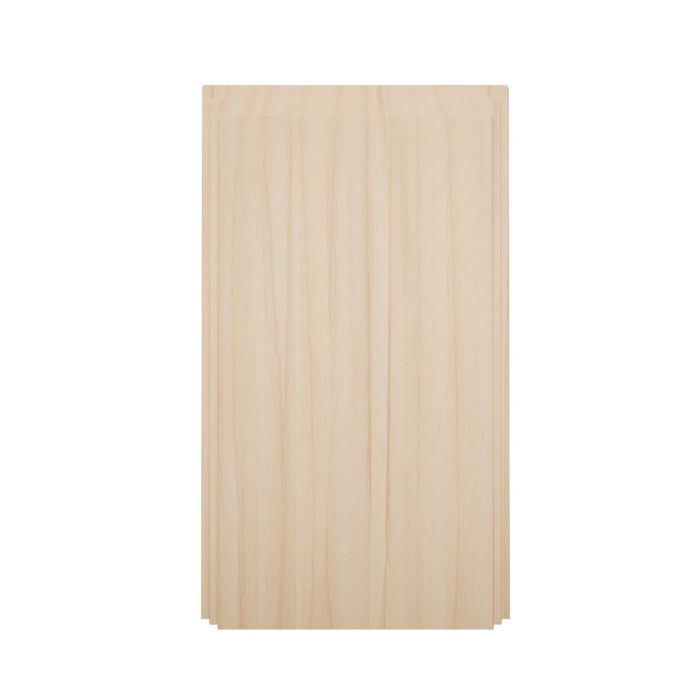 Ekena Millwork 3 3/4"W x 6 1/2"H x 1 1/8"P Americraft Solid Hardwood Stain Grade Smooth Plinth Block with Decorative Edge - Image 3