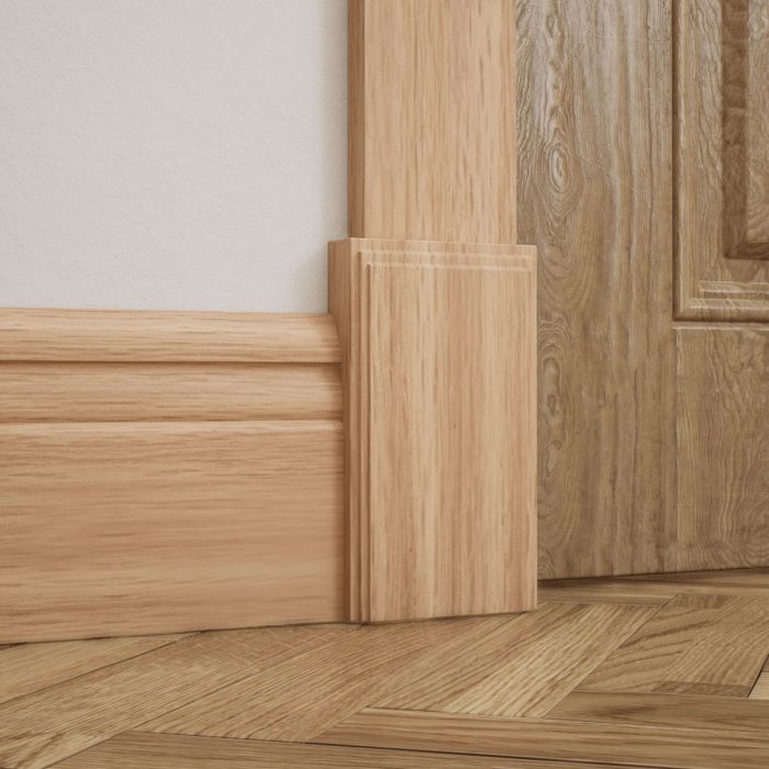 Ekena Millwork 3 3/4"W x 6 1/2"H x 1 1/8"P Americraft Solid Hardwood Stain Grade Smooth Plinth Block with Decorative Edge - Image 19