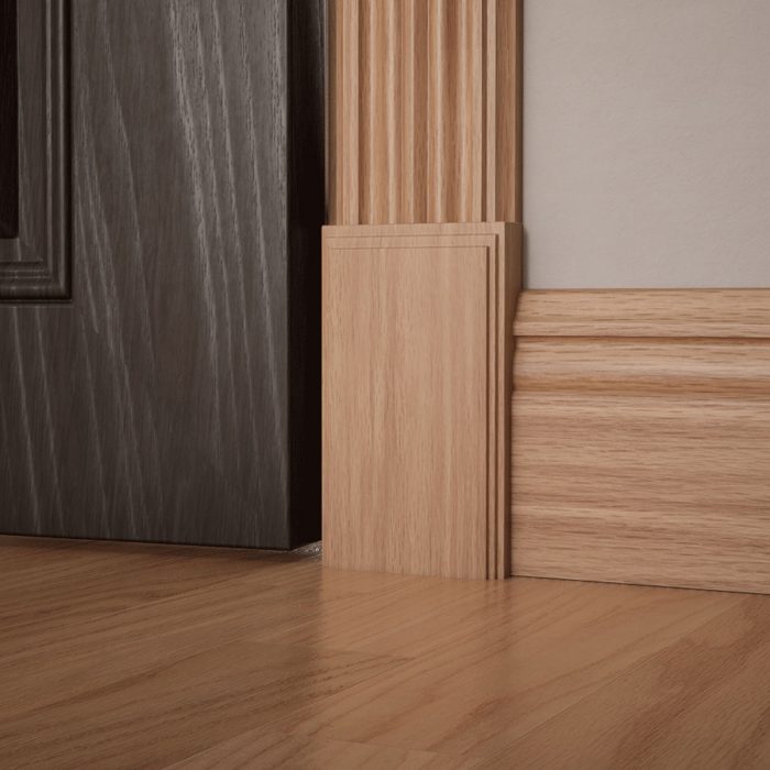 Ekena Millwork 3 3/4"W x 6 1/2"H x 1 1/8"P Americraft Solid Hardwood Stain Grade Smooth Plinth Block with Decorative Edge - Image 21