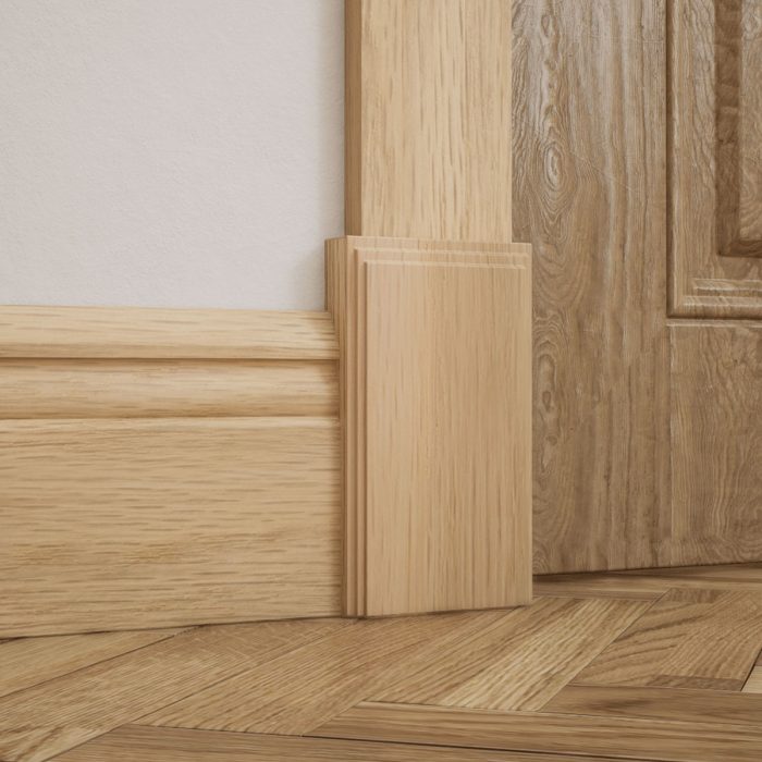 Ekena Millwork 3 3/4"W x 6 1/2"H x 1 1/8"P Americraft Solid Hardwood Stain Grade Smooth Plinth Block with Decorative Edge - Image 29