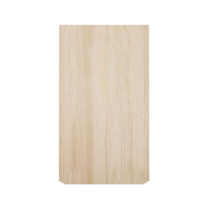 Ekena Millwork 3 3/4"W x 6 1/2"H x 1 1/8"P Americraft Solid Hardwood Stain Grade Smooth Plinth Block with Decorative Edge - Image 2