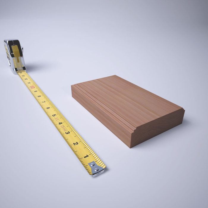 Ekena Millwork 3 3/4"W x 6 1/2"H x 1 1/8"P Americraft Solid Hardwood Stain Grade Smooth Plinth Block with Decorative Edge - Image 46