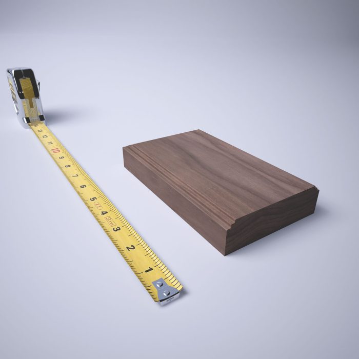 Ekena Millwork 3 3/4"W x 6 1/2"H x 1 1/8"P Americraft Solid Hardwood Stain Grade Smooth Plinth Block with Decorative Edge - Image 76