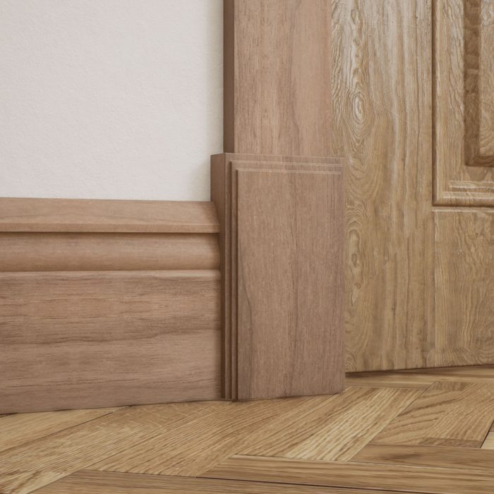 Ekena Millwork 3 3/4"W x 6 1/2"H x 1 1/8"P Americraft Solid Hardwood Stain Grade Smooth Plinth Block with Decorative Edge - Image 77