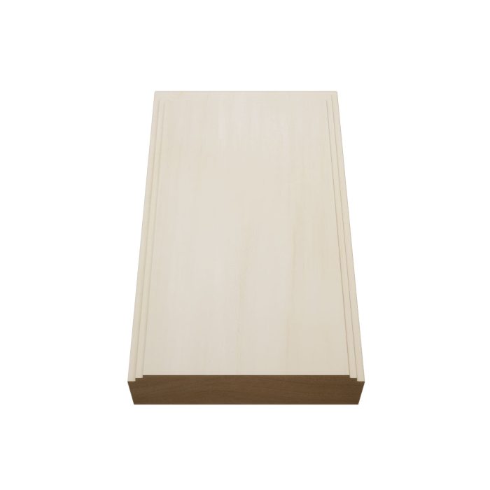 Ekena Millwork 3 3/4"W x 6 1/2"H x 1 1/8"P Americraft Solid Hardwood Stain Grade Smooth Plinth Block with Decorative Edge - Image 85