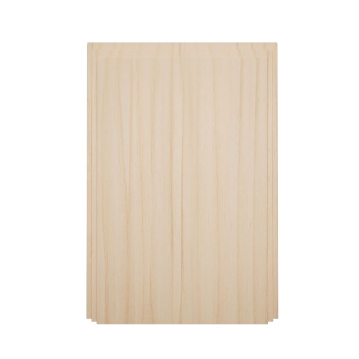Ekena Millwork 4 1/2"W x 6 1/2"H x 1 1/8"P Americraft Solid Hardwood Stain Grade Smooth Plinth Block with Decorative Edge - Image 2