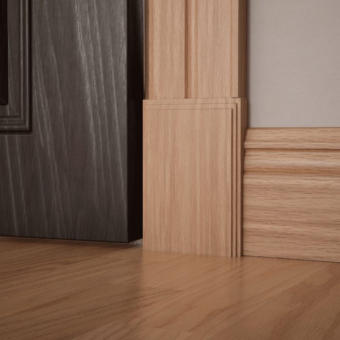 Ekena Millwork 4 1/2"W x 6 1/2"H x 1 1/8"P Americraft Solid Hardwood Stain Grade Smooth Plinth Block with Decorative Edge - Image 20