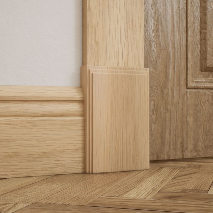 Ekena Millwork 4 1/2"W x 6 1/2"H x 1 1/8"P Americraft Solid Hardwood Stain Grade Smooth Plinth Block with Decorative Edge - Image 28