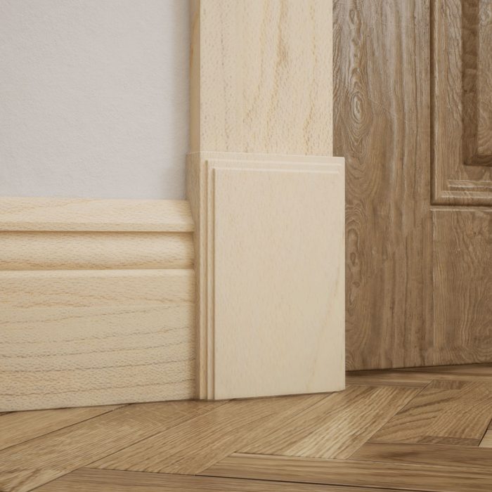 Ekena Millwork 4 1/2"W x 6 1/2"H x 1 1/8"P Americraft Solid Hardwood Stain Grade Smooth Plinth Block with Decorative Edge - Image 37