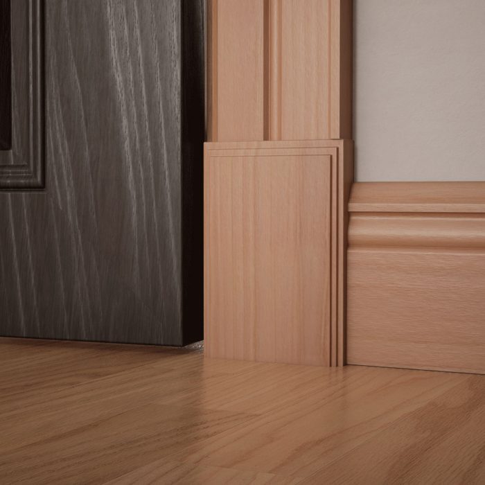 Ekena Millwork 4 1/2"W x 6 1/2"H x 1 1/8"P Americraft Solid Hardwood Stain Grade Smooth Plinth Block with Decorative Edge - Image 49