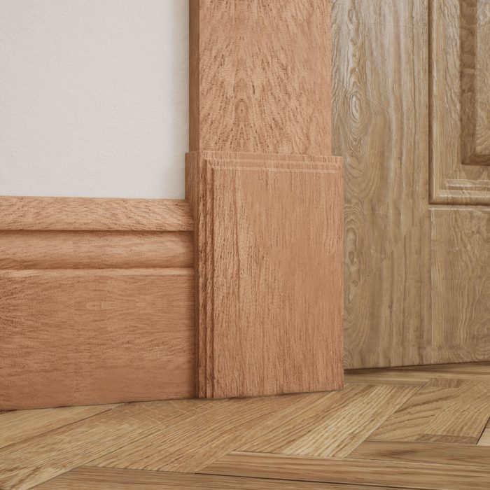 Ekena Millwork 4 1/2"W x 6 1/2"H x 1 1/8"P Americraft Solid Hardwood Stain Grade Smooth Plinth Block with Decorative Edge - Image 57