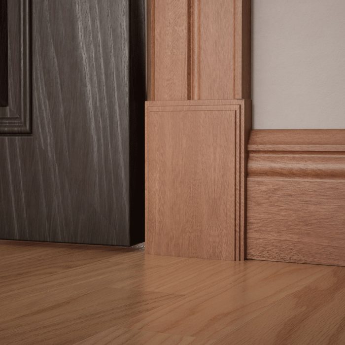 Ekena Millwork 4 1/2"W x 6 1/2"H x 1 1/8"P Americraft Solid Hardwood Stain Grade Smooth Plinth Block with Decorative Edge - Image 59