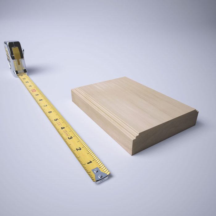 Ekena Millwork 4 1/2"W x 6 1/2"H x 1 1/8"P Americraft Solid Hardwood Stain Grade Smooth Plinth Block with Decorative Edge - Image 82