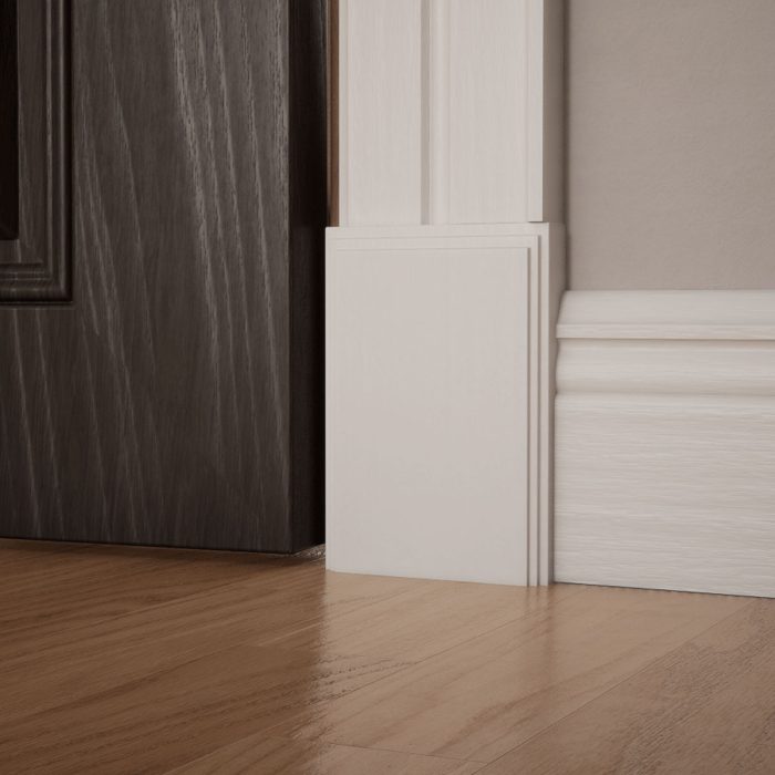 Ekena Millwork 4 1/2"W x 6 1/2"H x 1 1/8"P Americraft Solid Hardwood Stain Grade Smooth Plinth Block with Decorative Edge - Image 95