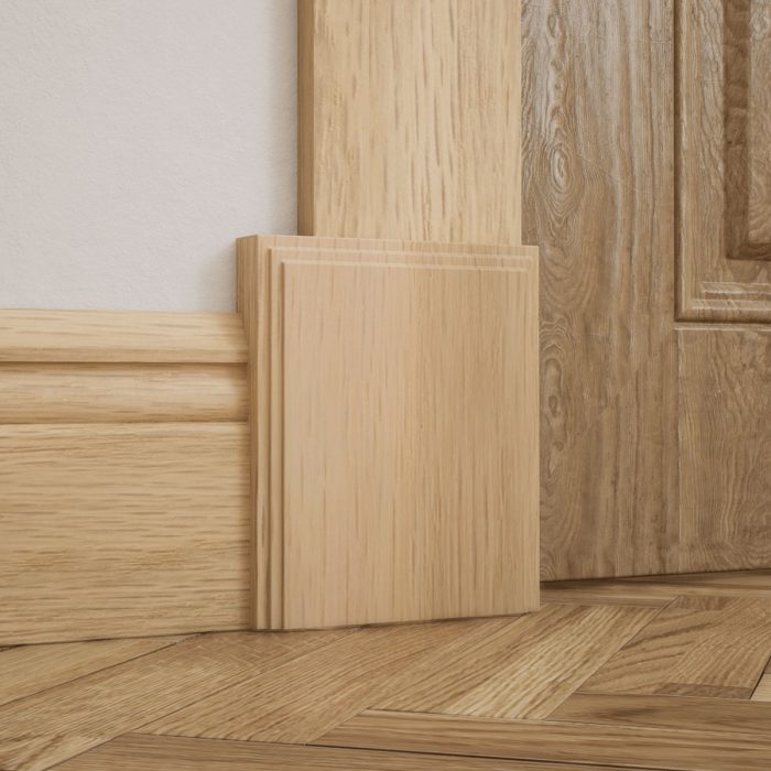 Ekena Millwork 5 1/2"W x 6 1/2"H x 1 1/8"P Americraft Solid Hardwood Stain Grade Smooth Plinth Block with Decorative Edge - Image 27