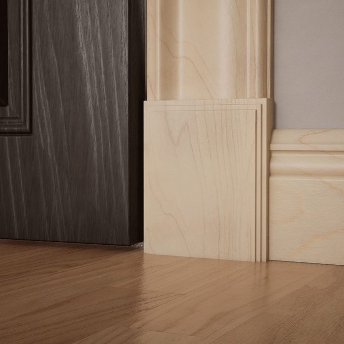 Ekena Millwork 5 1/2"W x 6 1/2"H x 1 1/8"P Americraft Solid Hardwood Stain Grade Smooth Plinth Block with Decorative Edge - Image 39