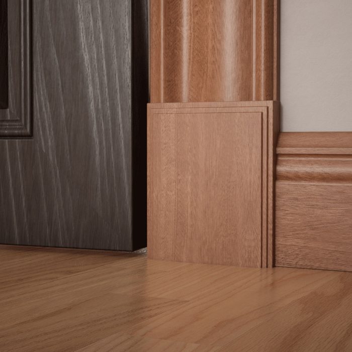 Ekena Millwork 5 1/2"W x 6 1/2"H x 1 1/8"P Americraft Solid Hardwood Stain Grade Smooth Plinth Block with Decorative Edge - Image 58