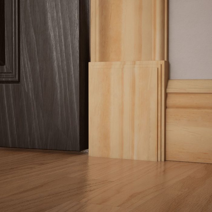 Ekena Millwork 5 1/2"W x 6 1/2"H x 1 1/8"P Americraft Solid Hardwood Stain Grade Smooth Plinth Block with Decorative Edge - Image 68