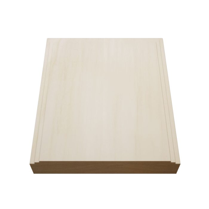 Ekena Millwork 5 1/2"W x 6 1/2"H x 1 1/8"P Americraft Solid Hardwood Stain Grade Smooth Plinth Block with Decorative Edge - Image 84