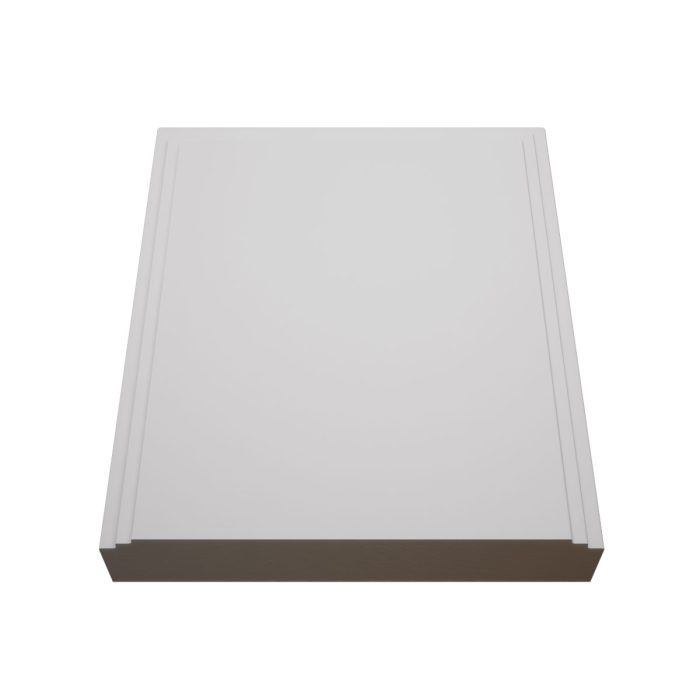 Ekena Millwork 5 1/2"W x 6 1/2"H x 1 1/8"P Americraft Solid Hardwood Stain Grade Smooth Plinth Block with Decorative Edge - Image 94