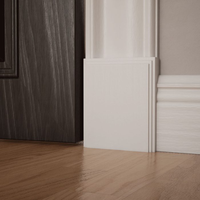 Ekena Millwork 5 1/2"W x 6 1/2"H x 1 1/8"P Americraft Solid Hardwood Stain Grade Smooth Plinth Block with Decorative Edge - Image 98