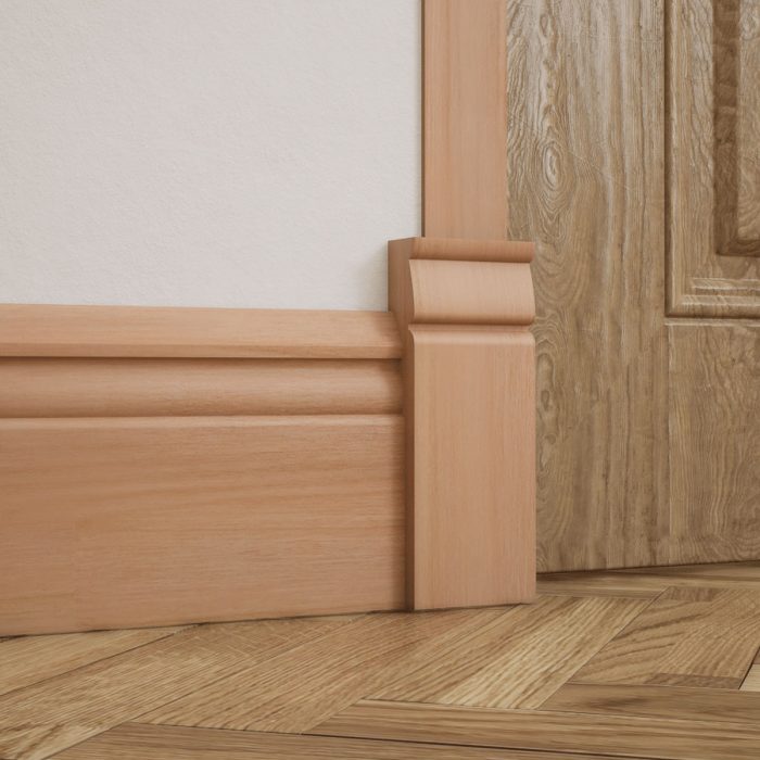 Ekena Millwork 2 1/2"W x 6 1/2"H x 1"P Americraft Solid Hardwood Stain Grade Traditional Plinth Block - Image 46